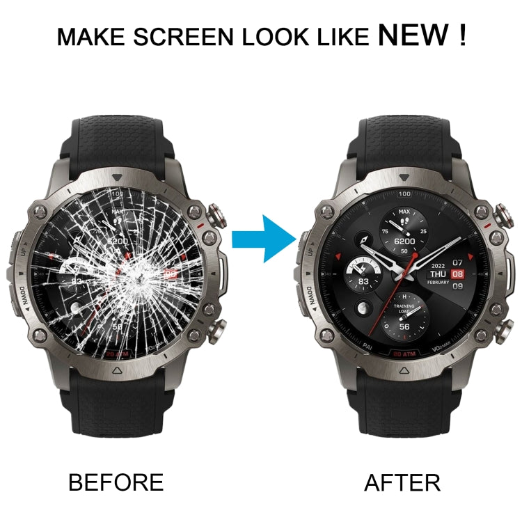 For Amazfit Falcon Original LCD Screen with Digitizer Full Assembly (Red) - free shipping - PMC TechLife - Order now!