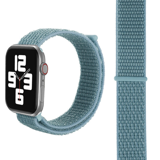 For Apple Watch 42mm / 41mm / 40mm / 38mm Simple Fashion Nylon Watch Band with Magic Stick(Lime Green) - Watch Bands by PMC Jewellery | Online Shopping South Africa | PMC Jewellery | Buy Now Pay Later Mobicred