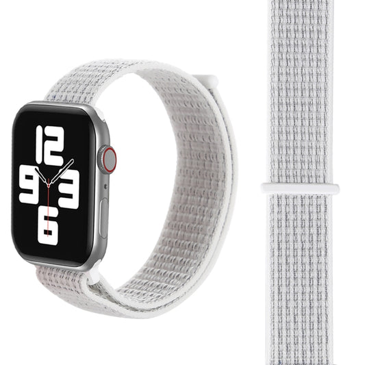 For Apple Watch 42mm / 41mm / 40mm / 38mm Simple Fashion Nylon Watch Band with Magic Stick(Silver) - Watch Bands by PMC Jewellery | Online Shopping South Africa | PMC Jewellery | Buy Now Pay Later Mobicred