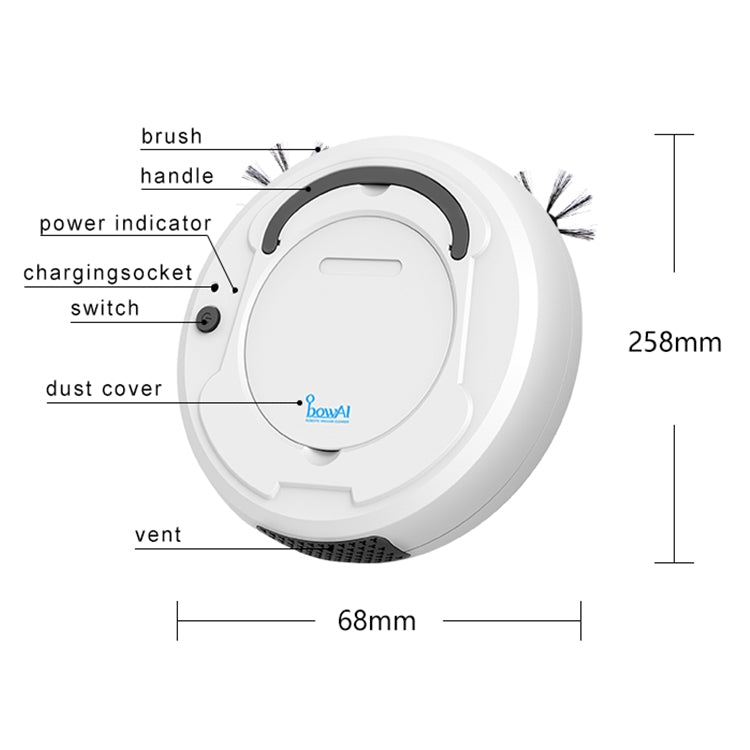 1800Pa Large Suction Smart Household Vacuum Cleaner Clean Robot - Robot Vacuum Cleaner by PMC Jewellery | Online Shopping South Africa | PMC Jewellery | Buy Now Pay Later Mobicred