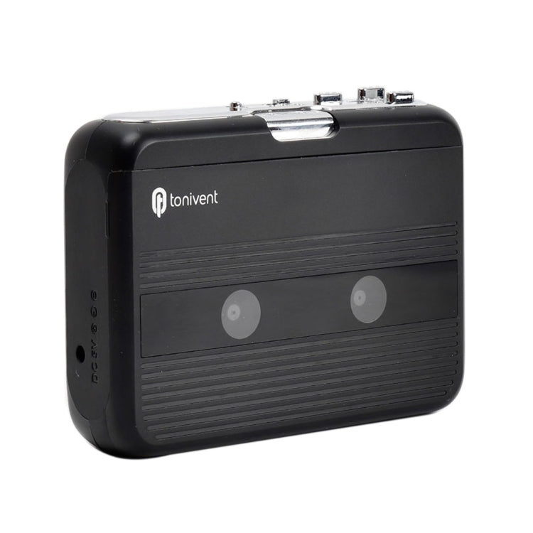 Tonivent TON007B Portable Bluetooth Tape Cassette Player, Support FM / Bluetooth Input and Output(Black) - Tape Converter by PMC Jewellery | Online Shopping South Africa | PMC Jewellery | Buy Now Pay Later Mobicred