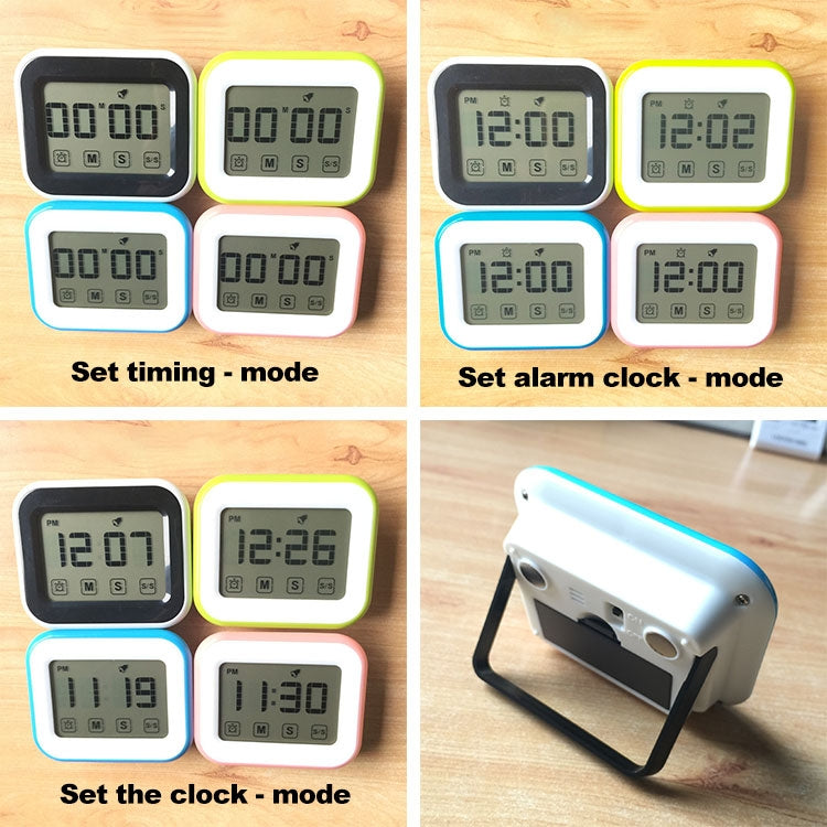 Kitchen Timer Digital Alarm Clock Large LCD Touch Screen Come with Night Light for Cooking Baking(Blue) - Digital Countdown by PMC TechLife | Online Shopping South Africa | PMC TechLife | Buy Now Pay Later Mobicred