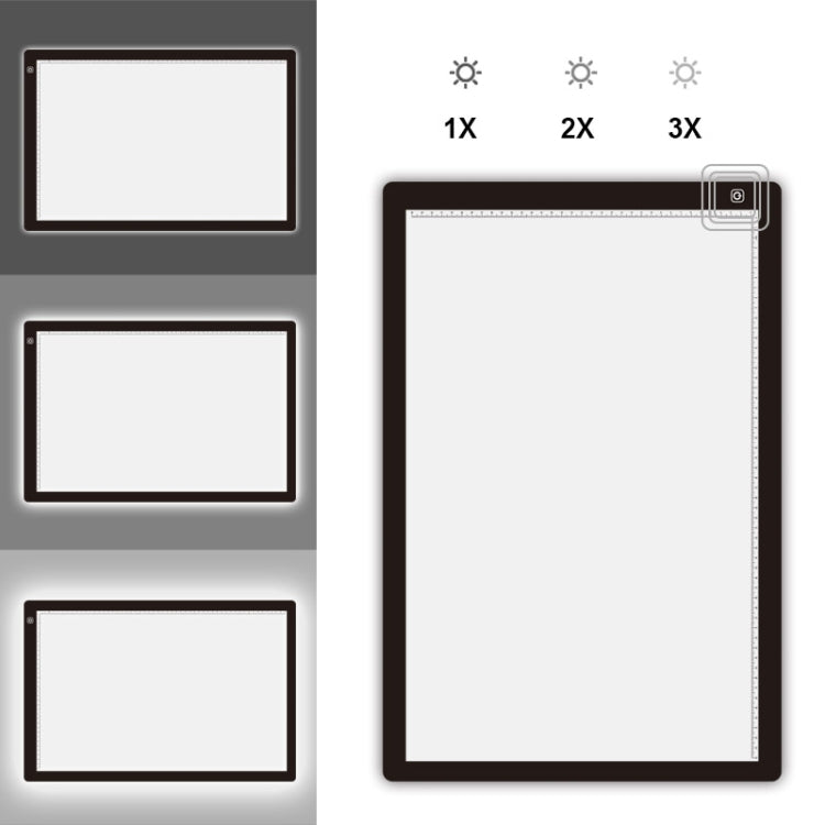 23W 12V LED Three Level of Brightness Dimmable A2 Acrylic Copy Boards Anime Sketch Drawing Sketchpad, EU Plug -  by PMC Jewellery | Online Shopping South Africa | PMC Jewellery | Buy Now Pay Later Mobicred