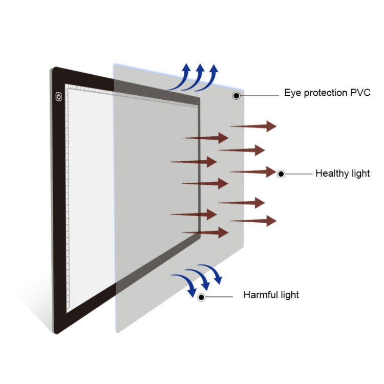 23W 12V LED Three Level of Brightness Dimmable A2 Acrylic Copy Boards Anime Sketch Drawing Sketchpad, EU Plug -  by PMC Jewellery | Online Shopping South Africa | PMC Jewellery | Buy Now Pay Later Mobicred