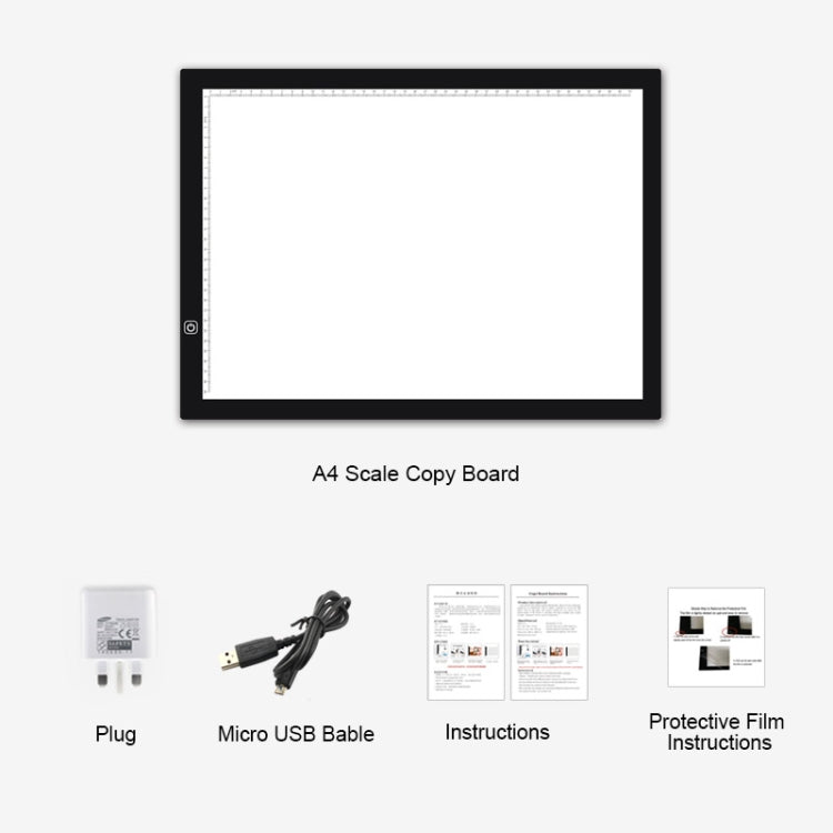 8W 5V LED USB Three Level of Brightness Dimmable A3 Acrylic Scale Copy Boards Anime Sketch Drawing Sketchpad with USB Cable & Power Adapter -  by PMC Jewellery | Online Shopping South Africa | PMC Jewellery | Buy Now Pay Later Mobicred