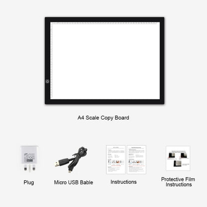 8W 5V LED USB Stepless Dimming A3 Acrylic Scale Copy Boards Anime Sketch Drawing Sketchpad with USB Cable & Power Adapter -  by PMC Jewellery | Online Shopping South Africa | PMC Jewellery | Buy Now Pay Later Mobicred