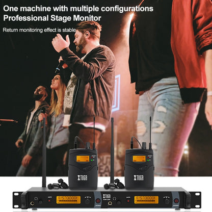 XTUGA IEM1200 Wireless Transmitter 5 Bodypack Stage Singer In-Ear Monitor System(US Plug) - Microphone by XTUGA | Online Shopping South Africa | PMC Jewellery | Buy Now Pay Later Mobicred