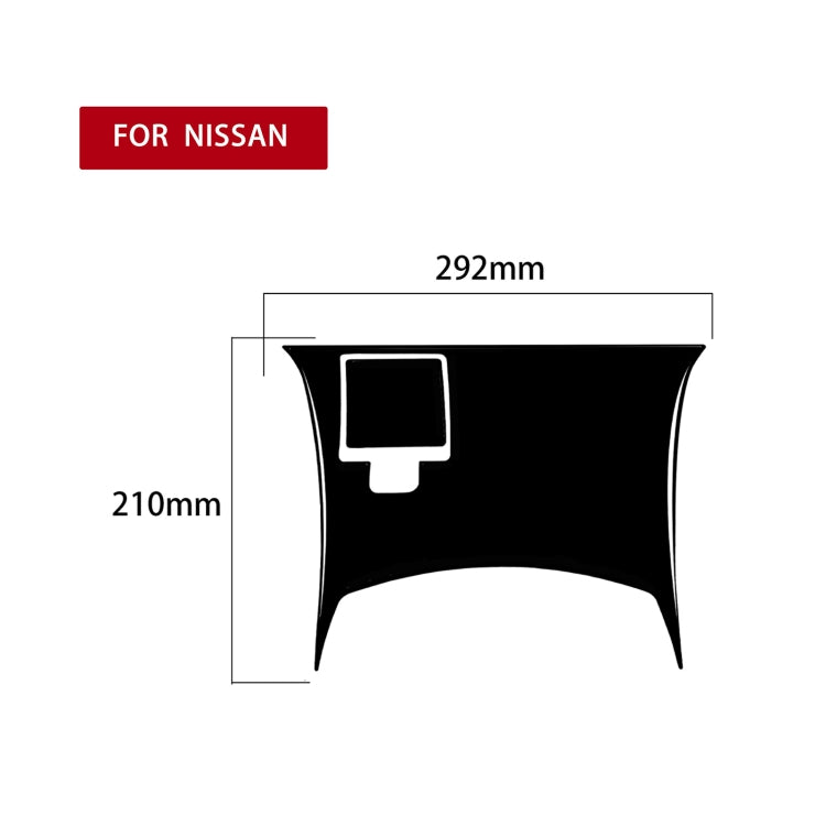 For Nissan 350Z 2003-2005 2pcs Car Rear Of Center Console Decorative Stickers, Left and Right Drive Universal - Car Interior Mouldings by PMC Jewellery | Online Shopping South Africa | PMC Jewellery | Buy Now Pay Later Mobicred