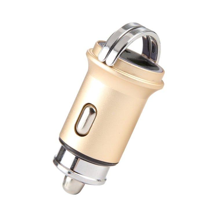 AR-CA08 12W 2A USB-C / Type-C + USB Ports Car Charger (Gold) - Car Charger by PMC TechLife | Online Shopping South Africa | PMC TechLife | Buy Now Pay Later Mobicred