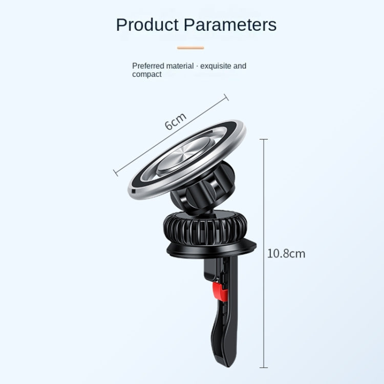 F83 Car Air Outlet Vent Magnetic Mobile Phone Navigation Holder (Black) - Car Holders by PMC TechLife | Online Shopping South Africa | PMC TechLife | Buy Now Pay Later Mobicred