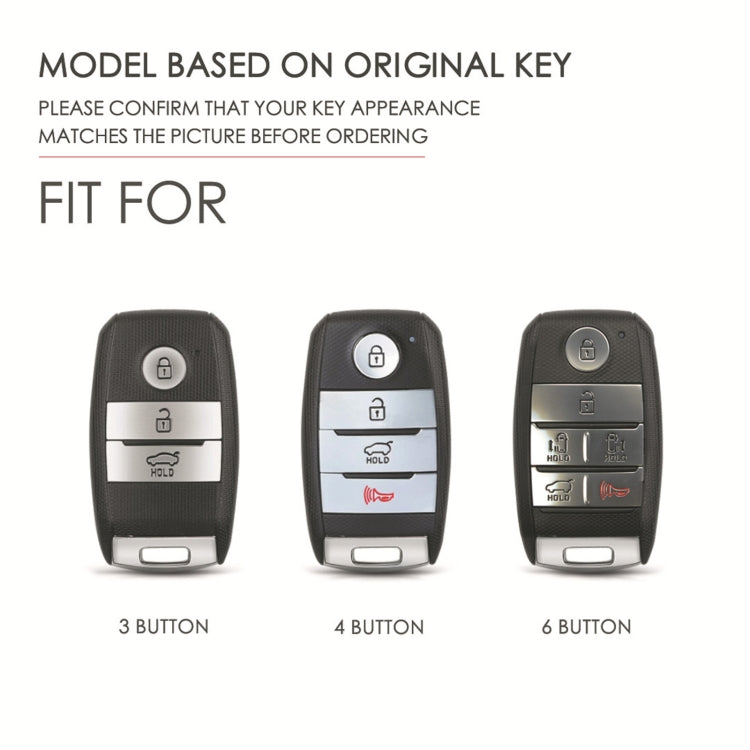 For Kia C134 6-button Hallmo Car Cowhide Leather Key Protective Cover Key Case(Brown) - free shipping - PMC TechLife - Order now!