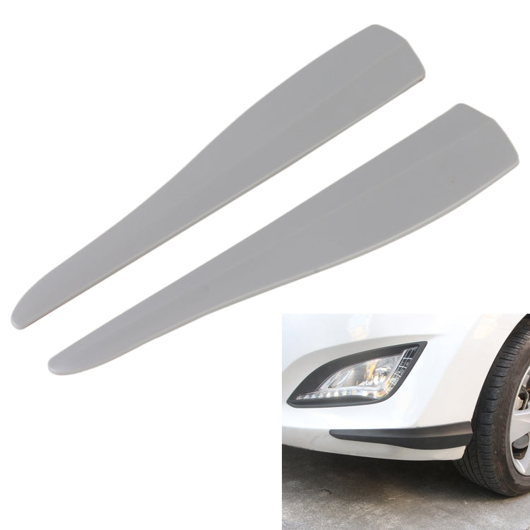 1 Pair Car Solid Color Silicone Bumper Strip, Style: Long (Grey) - Anti Collision Sticker by PMC TechLife | Online Shopping South Africa | PMC TechLife | Buy Now Pay Later Mobicred