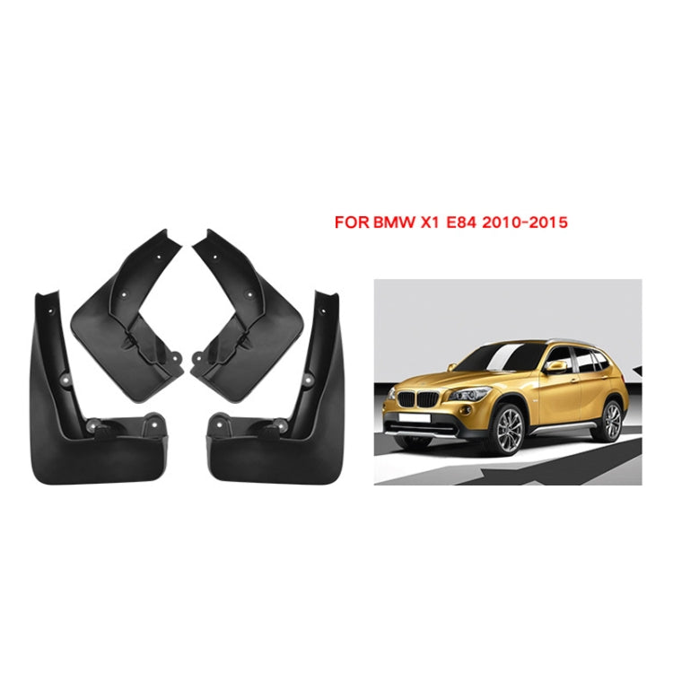For BMW X1 E84 2010-2015 4pcs/Set Car Auto Soft Plastic Splash Flaps Fender Guard - Mudguards by PMC TechLife | Online Shopping South Africa | PMC TechLife | Buy Now Pay Later Mobicred