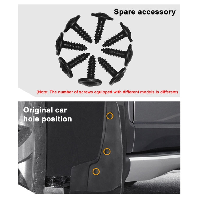 For BMW X1 E84 2010-2015 4pcs/Set Car Auto Soft Plastic Splash Flaps Fender Guard - Mudguards by PMC TechLife | Online Shopping South Africa | PMC TechLife | Buy Now Pay Later Mobicred