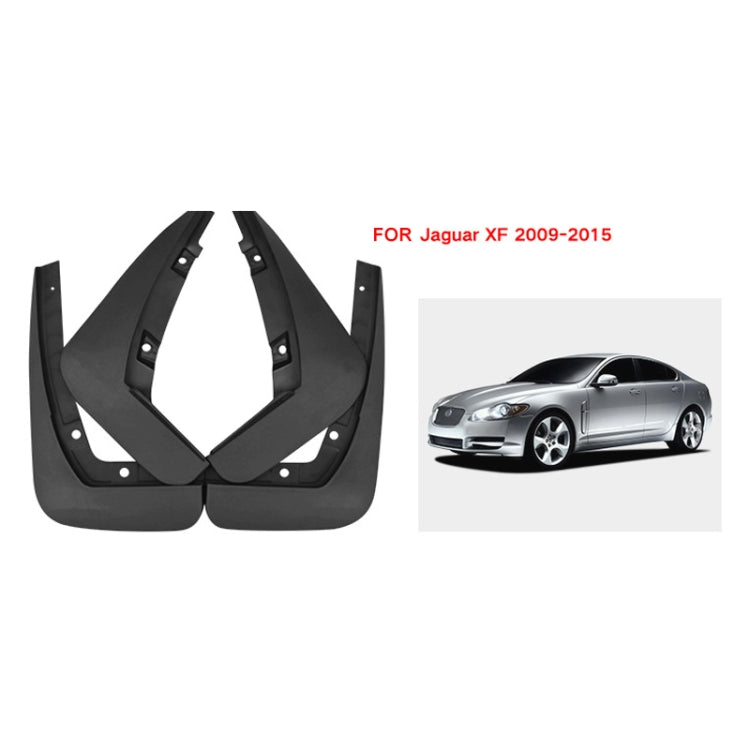 For Jaguar XF 2009-2015 4pcs/Set Car Auto Soft Plastic Splash Flaps Fender Guard - Mudguards by PMC TechLife | Online Shopping South Africa | PMC TechLife | Buy Now Pay Later Mobicred