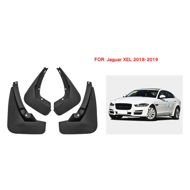 For Jaguar XEL 2018-2019 4pcs/Set Car Auto Soft Plastic Splash Flaps Fender Guard - Mudguards by PMC TechLife | Online Shopping South Africa | PMC TechLife | Buy Now Pay Later Mobicred