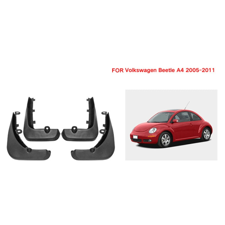 For Volkswagen Beetle 2005-2011 4pcs/Set Car Auto Soft Plastic Splash Flaps Fender Guard - Mudguards by PMC TechLife | Online Shopping South Africa | PMC TechLife | Buy Now Pay Later Mobicred