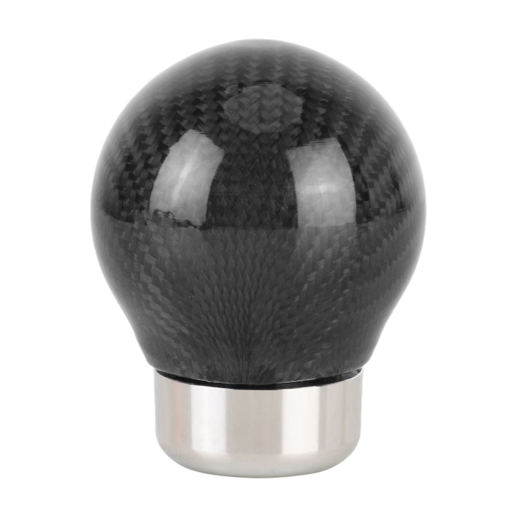 Car Carbon Fiber Pattern Gear Shift Knob Round Modified Gear Shift Head (Black) - Shift Knob by PMC Jewellery | Online Shopping South Africa | PMC Jewellery | Buy Now Pay Later Mobicred