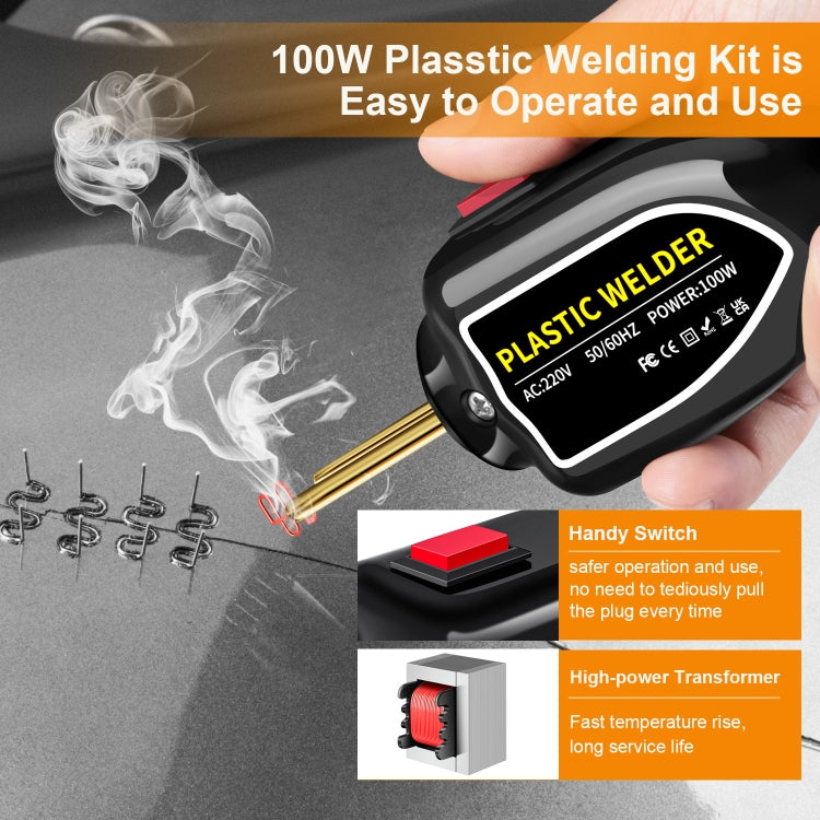 Hot Stapler Plastic Welding Machine Car Bumper Repair Kit Plier, EU Plug - Hand Tool Sets by PMC TechLife | Online Shopping South Africa | PMC TechLife