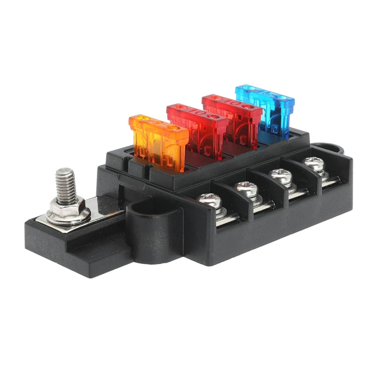 4 Way Fuse Block with Fuses and Terminals - Fuse by PMC Jewellery | Online Shopping South Africa | PMC Jewellery | Buy Now Pay Later Mobicred