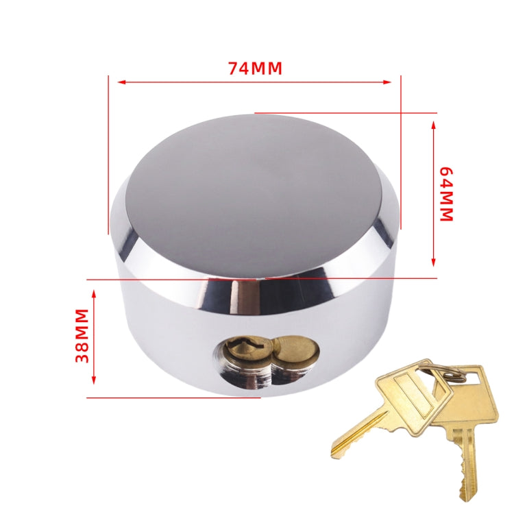 Hidden Shackle Trailer Lock Key Door Lock - Locks & Hasps by PMC Jewellery | Online Shopping South Africa | PMC Jewellery | Buy Now Pay Later Mobicred