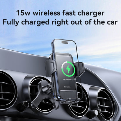 Yesido C312 Auto Alignment 15W Wireless Charging Air Outlet Car Holder - Wireless Charger Holders by Yesido | Online Shopping South Africa | PMC Jewellery | Buy Now Pay Later Mobicred