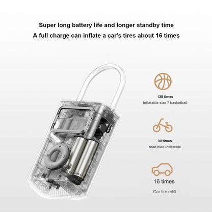 Xiaomi Mijia Air Pump 2 Pro Portable Electric Air Compressor Mi Inflatable Treasure 150psi High Pressure For Motorcycle Car Soccer (Black) - Inflatable Pump by Xiaomi | Online Shopping South Africa | PMC Jewellery | Buy Now Pay Later Mobicred