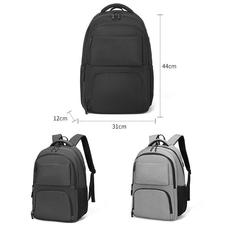 cxs-615 Multifunctional Oxford Laptop Bag Backpack (Light Grey) - Backpack by PMC Jewellery | Online Shopping South Africa | PMC Jewellery | Buy Now Pay Later Mobicred