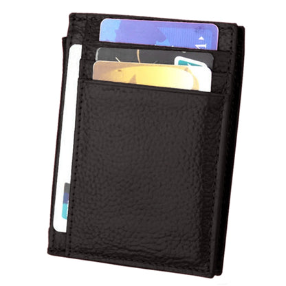 Cowhide Leather Solid Color Zipper Card Holder Wallet RFID Blocking Coin Purse Card Bag Protect Case, Size: 11*8*1.5cm (Coffee) - Antimagnetic RFID Package by PMC Jewellery | Online Shopping South Africa | PMC Jewellery | Buy Now Pay Later Mobicred