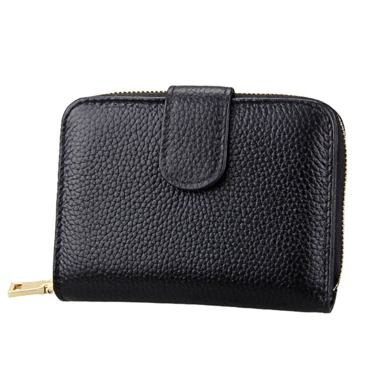 KB132 Female Style Full Grain Cow Leather Multifunctional RFID Wallet/ Card Bag/ Driving License Package(Black) - Wallets by PMC Jewellery | Online Shopping South Africa | PMC Jewellery | Buy Now Pay Later Mobicred