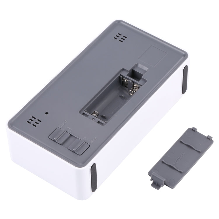 AQ139N LED Display Desktop Alarm Clock (White) - Alarm Clocks by PMc TechLife | Online Shopping South Africa | PMc TechLife | Buy Now Pay Later Mobicred