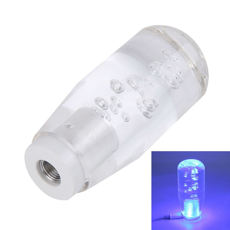 Crystal Car Breathing Racing Dash LED Magic Lamp Gear Head Shift Knob with Base, Size: 10.0 * 4.5 * 3.2 cm(Transparent) - Shift Knob by PMC TechLife | Online Shopping South Africa | PMC TechLife | Buy Now Pay Later Mobicred