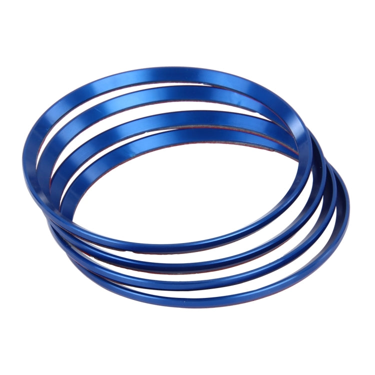 4 PCS Car Aluminum Wheel Hub Deroration Ring For Cadillac(Blue) - Wheels Tires & Parts by PMC TechLife | Online Shopping South Africa | PMC TechLife | Buy Now Pay Later Mobicred