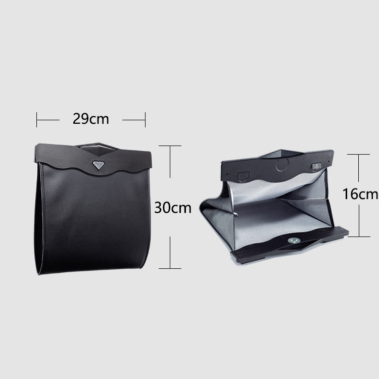 Car Multifunctional LED Design Hanging Folding Garbage Bin Storage Box (Black) - Stowing Tidying by PMC TechLife | Online Shopping South Africa | PMC TechLife | Buy Now Pay Later Mobicred
