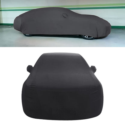 Anti-Dust Anti-UV Heat-insulating Elastic Force Cotton Car Cover for Hatchback Car, Size: 3.9m~4.19m(Black) - PE Material by PMC Jewellery | Online Shopping South Africa | PMC Jewellery | Buy Now Pay Later Mobicred