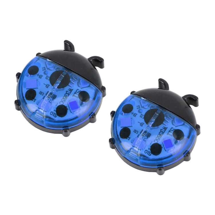 2pcs Ladybug Shape Car Door Anti-collision Colorful Warning Light(Blue) - Warning Lights by PMC Jewellery | Online Shopping South Africa | PMC Jewellery | Buy Now Pay Later Mobicred