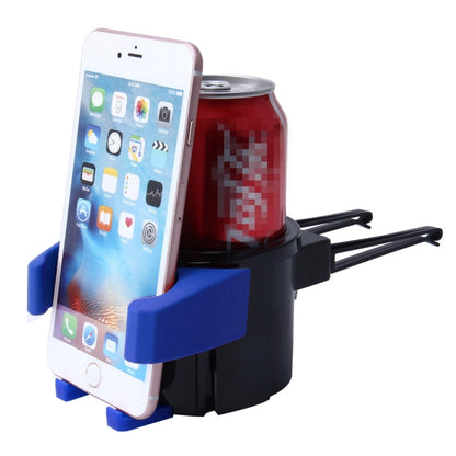 SHUNWEI SD-1027 Car Auto Multi-functional ABS Air Vent Drink Holder Bottle Cup Holder Phone Holder Mobile Mount (Blue) - Car Drink Holders by SHUNWEI | Online Shopping South Africa | PMC Jewellery | Buy Now Pay Later Mobicred