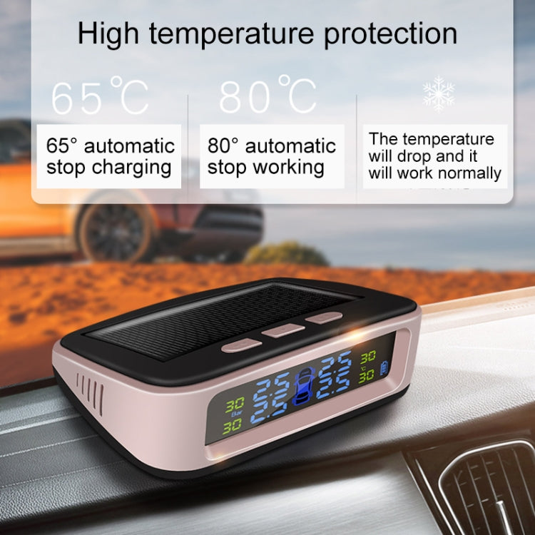 Universal Car Wireless Solar Energy TPMS Tire Pressure Alarm System External Tire Monitor - Tire Pressure Gauges by PMC Jewellery | Online Shopping South Africa | PMC Jewellery | Buy Now Pay Later Mobicred