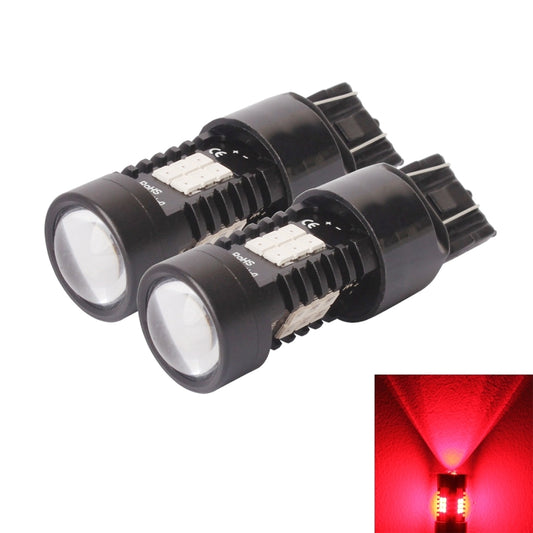 2 PCS 7443-T20-2835 10.5W 21 LEDs LED Car Brake Light DC 12~24V(Red Light) - Brake Lights by PMC Jewellery | Online Shopping South Africa | PMC Jewellery | Buy Now Pay Later Mobicred