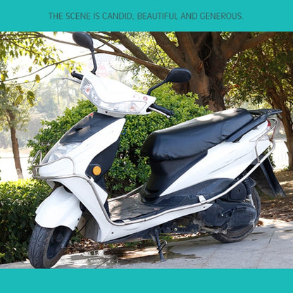 Waterproof Motorcycle Black Leather Seat Cover Prevent Bask In Seat Scooter Cushion Protect, Size: L, Length: 55-60cm; Width: 25-35cm - Seat Covers by PMC Jewellery | Online Shopping South Africa | PMC Jewellery | Buy Now Pay Later Mobicred