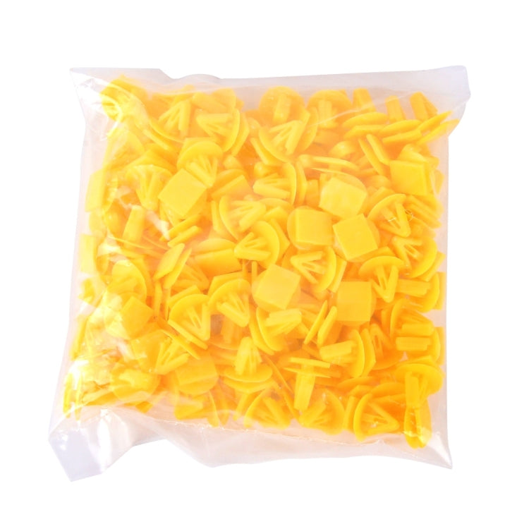 100 PCS Hole Plastic Rivets Fastener Push Clips(Yellow) - Auto Fastener & Clips by PMC Jewellery | Online Shopping South Africa | PMC Jewellery