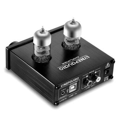 LINEPAUDIO A962 HiFi 6J9 Vacuum Tube Power Headphone Amplifier USB ASIO Sound Card(Black) -  by PMC Jewellery | Online Shopping South Africa | PMC Jewellery | Buy Now Pay Later Mobicred