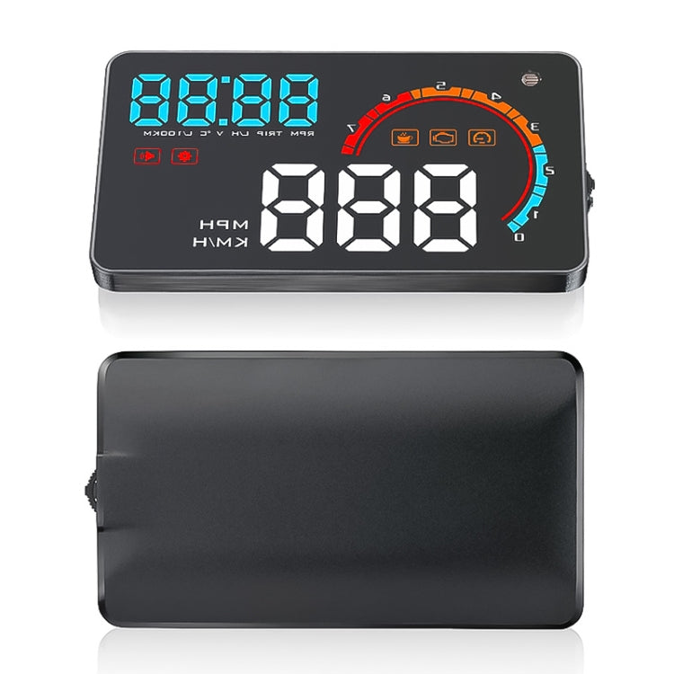 D2500 OBD2+GPS 4 inch Vehicle-mounted Head Up Display Security System, Support Car Speed / Engine Revolving Speed Display / Water Temperature / Battery Voltage / Running Speed & Direction & Distance - Head Up Display System by PMC Jewellery | Online Shopping South Africa | PMC Jewellery | Buy Now Pay Later Mobicred