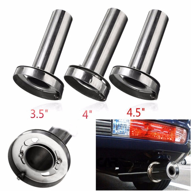 3.5 inch Universal Car 304 Stainless Steel Exhaust Pipe Muffler Unadjustable Tail Muffler Tip - Exhaust Pipes by PMC Jewellery | Online Shopping South Africa | PMC Jewellery | Buy Now Pay Later Mobicred