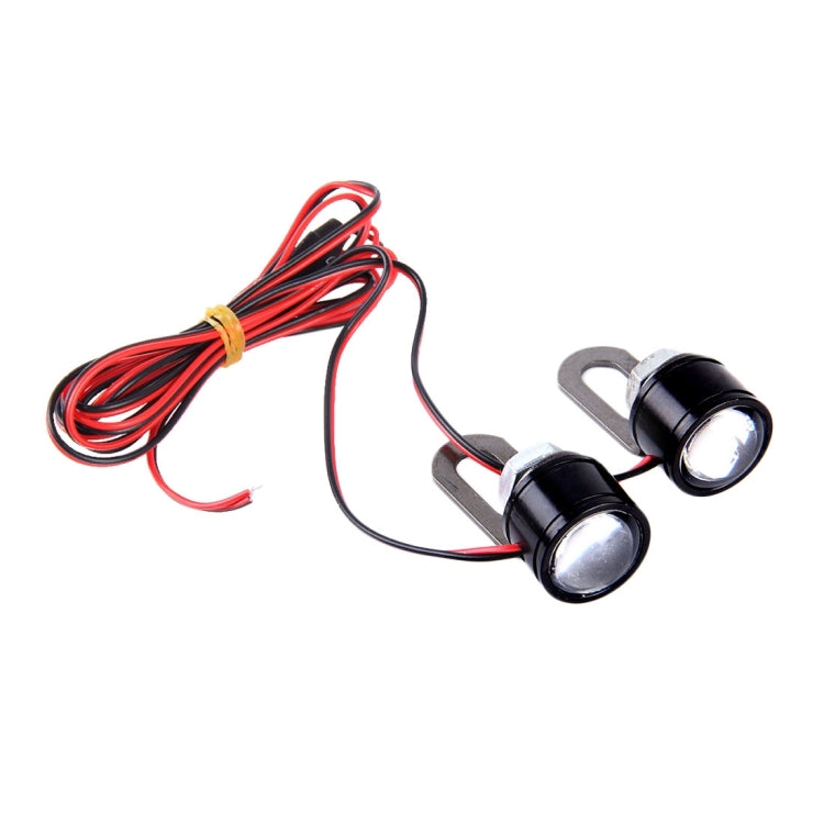 2 PCS 12V 3W Eagle Eyes LED Light For Motorcycle ，Wire Length: 45cm(Red Light) - Eagle Eye Lights by PMC Jewellery | Online Shopping South Africa | PMC Jewellery