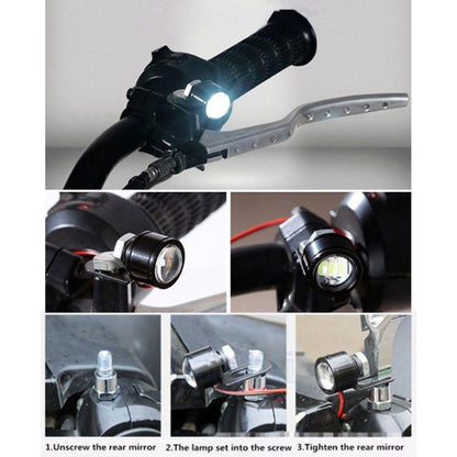 2 PCS 12V 3W Eagle Eyes LED Light For Motorcycle ，Wire Length: 45cm(Red Light) - Eagle Eye Lights by PMC Jewellery | Online Shopping South Africa | PMC Jewellery