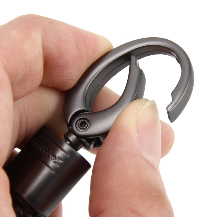 Weaving Band Metal Car Key Ring Braided Belt Key Chain(Black) - free shipping - PMC TechLife - Order now!