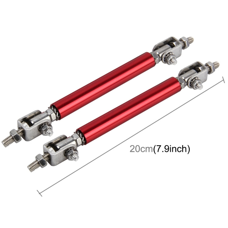 2 PCS Car Modification Large Surrounded By The Rod Telescopic Lever Front and Rear Bars Fixed Front Lip Back Shovel Adjustable Small Rod, Length: 20cm(Red) - Trunk & Bumper Accessories by PMC TechLife | Online Shopping South Africa | PMC TechLife | Buy Now Pay Later Mobicred
