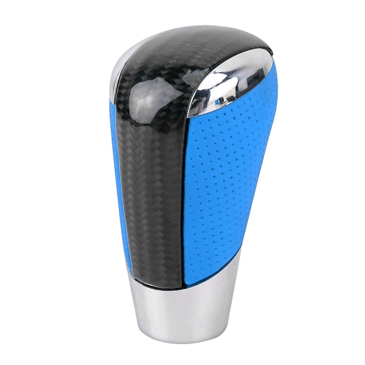 Universal Carbon Fiber Texture Leather Hole Pattern Car Gear Shift Knob Modified Shifter Lever Knob - free shipping - PMC TechLife - Order now!