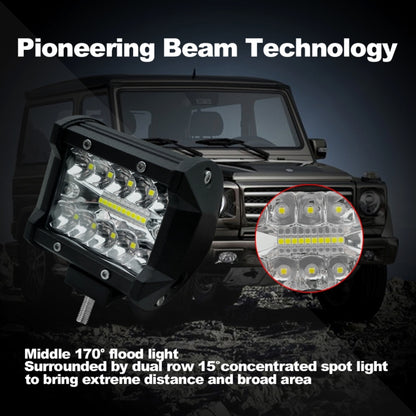 4 inch 15W 1500LM LED Strip Lamp Working Refit Off-road Vehicle Light Roof Strip Light - Work Lights by PMC Jewellery | Online Shopping South Africa | PMC Jewellery | Buy Now Pay Later Mobicred